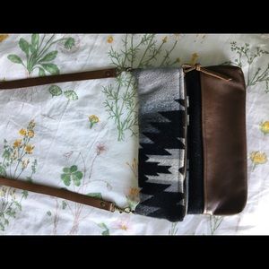 nanmade handmade Pendleton crossbody purse